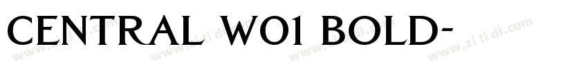 central w01 bold字体转换